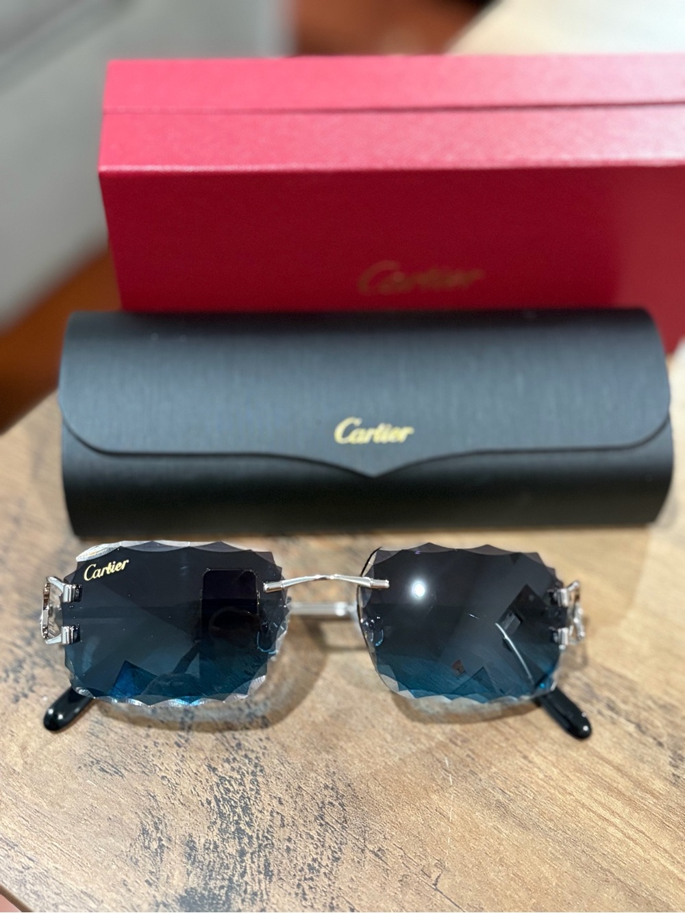 Cartier Sunglasses dark blue lens